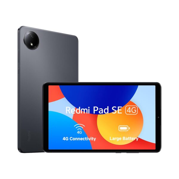 Redmi Pad SE 4G|Mediatek Helio G55 8.7-Inc Display Bluetooth | 6650Mah Battery | 90Hz Smooth Refresh Rate| 4Gb, 128GB | 1340 X 800 Display | 1 Billion Colours|Dolby Atmos|Dual Speakers|Urban Grey