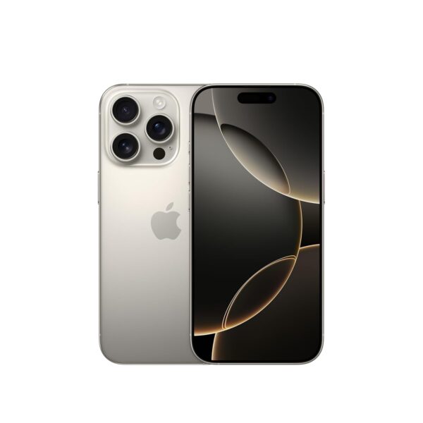 iPhone 16 Pro 256 GB: 5G Mobile Phone with Camera Control, 4K 120 fps Dolby Vision and a Huge Leap in Battery Life. Works with AirPods; Natural Titanium