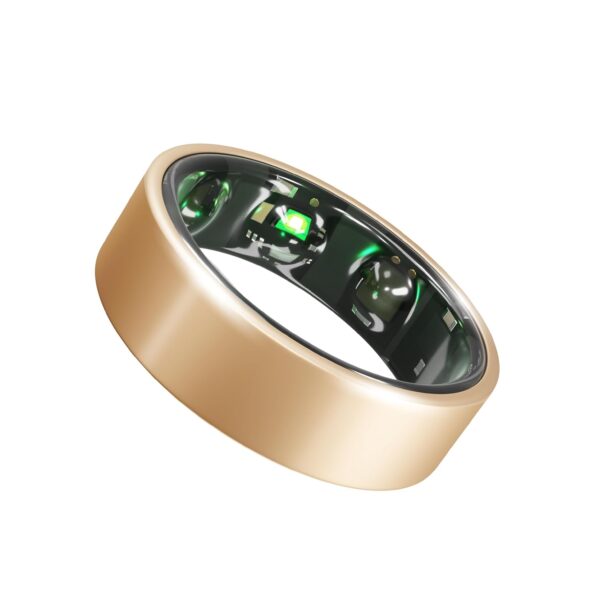 Gabit Smart Ring | Health & Fitness Tracker | Stress & Sleep Monitoring | Buy Ring Sizing Kit First | 15+ Workout Modes | Track Steps, HRV, HR, SPO2 | Smart Ring for Women & Men | Rose Gold 8