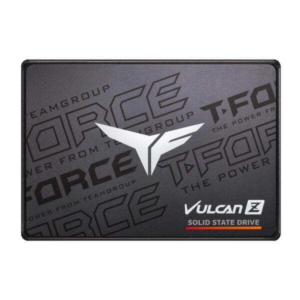 TeamGroup T-Force Vulcan Z 512GB Gaming SSD, Sata III 6Gbps Interface, SLC Cache, 3D NAND TLC, 2.5 Inch Form Factor, Internal Solid State Drive, Speed Up To 530/470 MB/s, High Performance, Low Latency