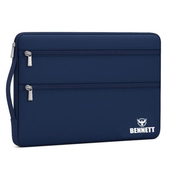 Bennett Nylon Drax Laptop Bag Sleeve Case Cover Pouch for 14 inches Laptop Apple/Dell/Lenovo/ASUS/Hp/Samsung/Mi/MacBook/Ultrabook/Thinkpad/Idea Pad/Surfacepro, Laptops, Tablets (Blue, Drax Sleeve)