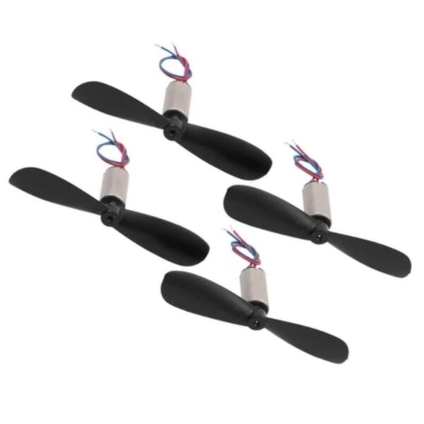 ERH India 1 Set Coreless Motor 3.7V DC 7x16MM High Speed 50000 RPM Micro Metal Motor with Helicopter Propeller for Quadcopter, Plane Helicopter and Drone Model etc