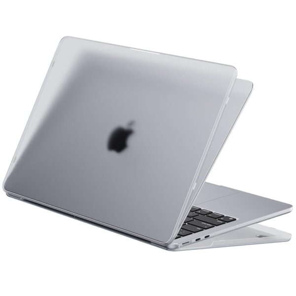 HASTHIP® 13.6 Inch Laptop Soft Shell Case Cover for New MacBook Air M4 A3240 M3 A3113 M2 A2681 Mac Book 13 Inch Flexible Cover for Apple 2025 2024 2022 Release, Matte, Anti-Fingerprint, Anti-slip Pads