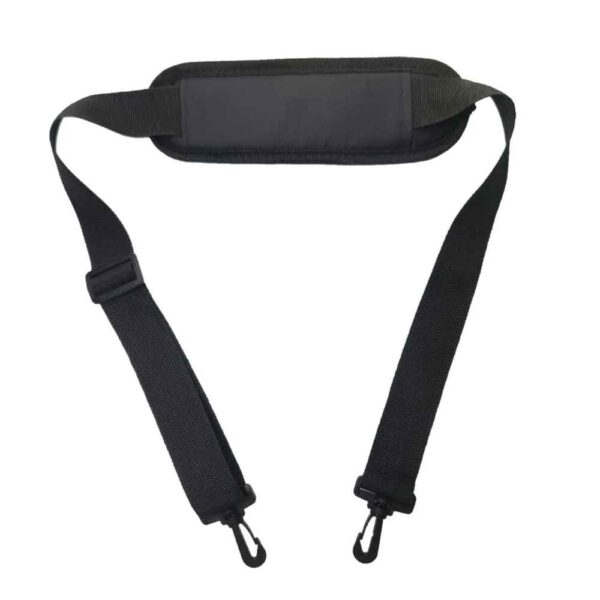 NIHSPRUHAY 57 Inch Universal Nylon Replacement Adjustable Shoulder Strap with Swivel Hook for Laptop Bags, Hand Bags and Small size bags (Width - 3.8 cm) - Black