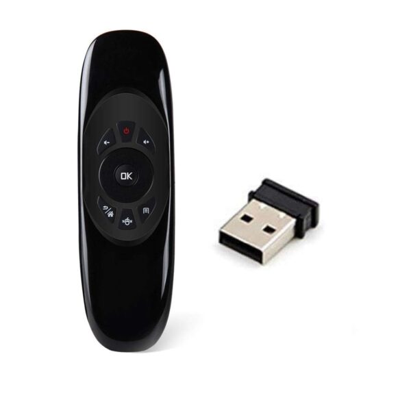 HITORE Air Mouse for Onida Android TV Box | Android TV Mini Keyboard Remote | 2.4GHZ Wireless Keyboard Android Remote Control Compatible for Onida (Black)