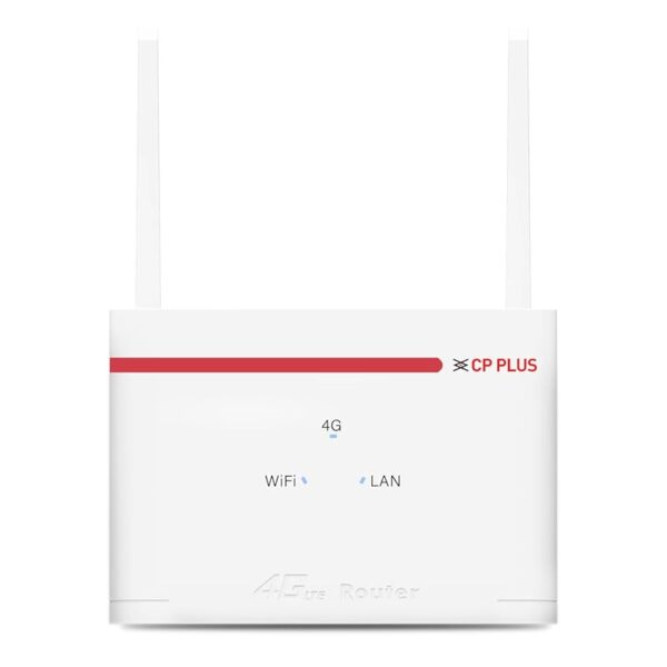 CP Plus 4G SIM Card Wi-Fi 6 Router with Super High Speed 4G Internet & Extra Wider Wi-Fi Coverage |Support External Antenna | Support Reset, WPS Button - CP-XR-DE21-S-V2