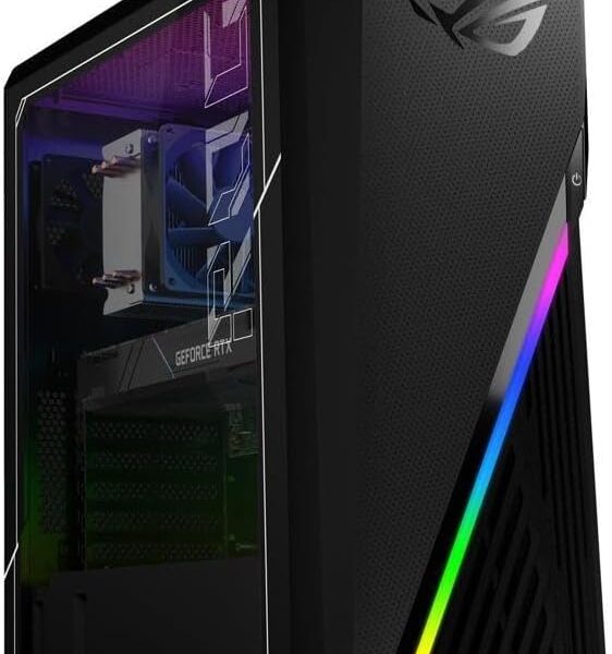 ASUS ROG Strix GA15DK Gaming Desktop PC, AMD Ryzen 7 5800X, GeForce RTX 3070, 16GB DDR4 RAM, 1TB SSD, Wi-Fi 5, Windows 11 Home, GA15DK-DH776