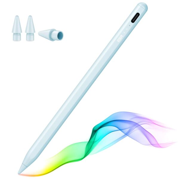 ESR Stylus Pen for iPad 2018-2025, iPad Pencil with Tilt Sensitivity, Palm Rejection, Compatible with iPad 11th(A16)/10th Generation, iPad Air 11"/13", iPad Pro 11"/12.9"/13", iPad mini 6/5, Blue