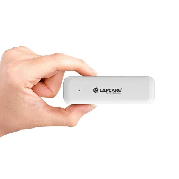 Lapcare LDF72 Single_Band 4G Fast Wireless USB Dongle with All SIM Network Support with Upto 150Mbps Data Speed, Connect Upto 10 Wi-Fi Device Enable Same Time, 1Year Warranty