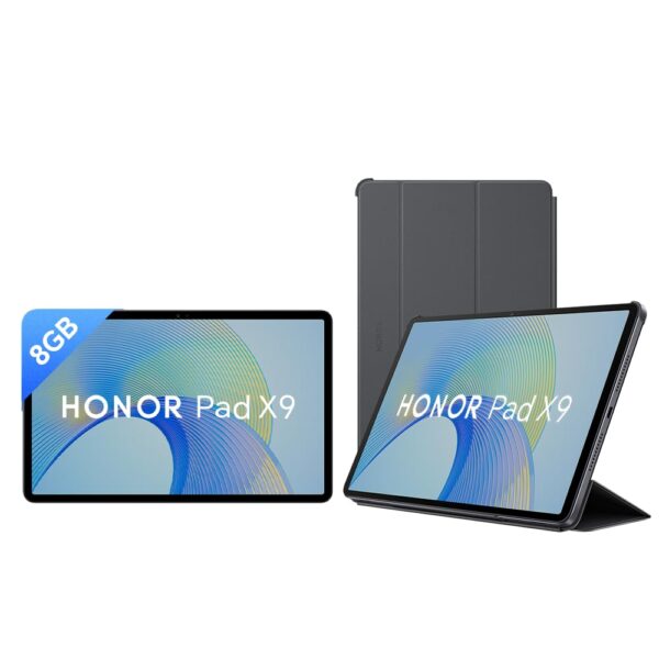 Honor Pad X9 with Free Flip-Cover 11.5-inch (29.21 cm) 120 Hz 2K Display, Snapdragon 685, 13GB (8GB+5GB RAM Turbo), 128GB Storage, 6 Speakers, Up-to 13 Hours Battery, Android, WiFi, Metal Body, Gray