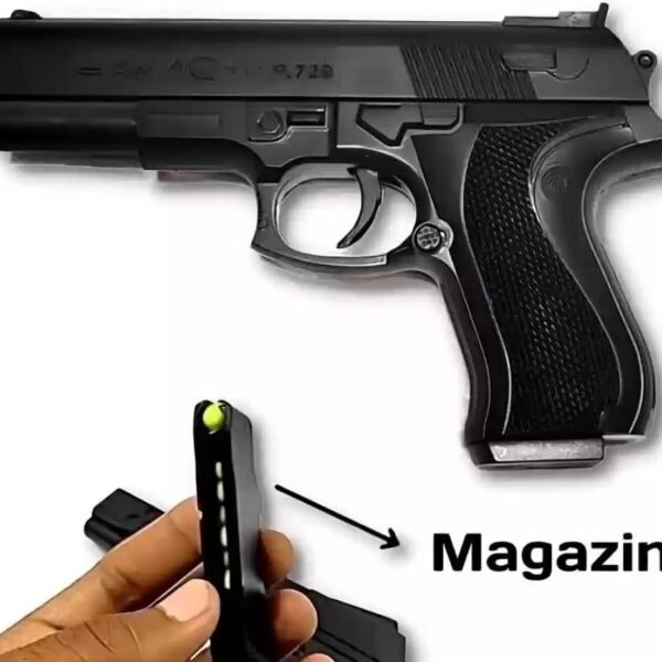 S & H Toy Mouser Gun | Free 8+ Reusable BB Bullets | Complete Mouser Air Pistol | Revolver Gun | Toy with Magazine | Shooting & Hand for Kids | Kids