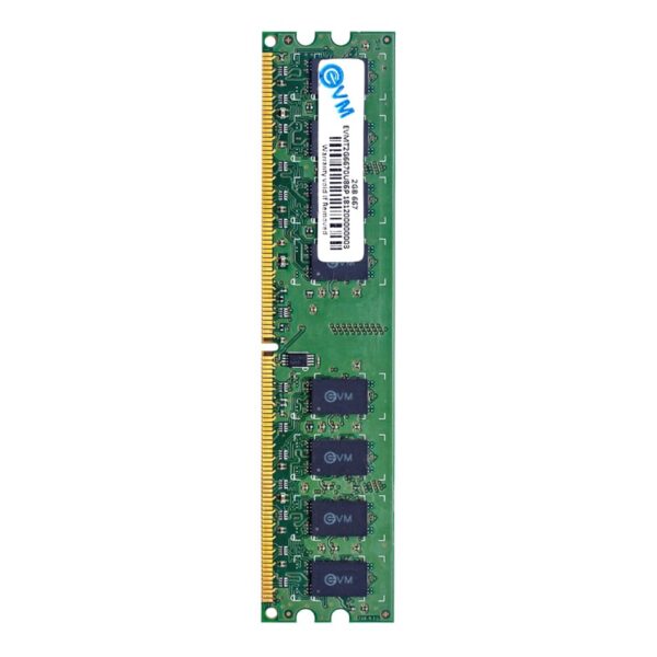 EVM 2GB DDR2 Desktop RAM 667MHz Long-DIMM Memory - Boost Your Computer's Performance with Reliable and Efficient Memory Upgrade - 10 Year Warranty (EVMT2G6670U86P)