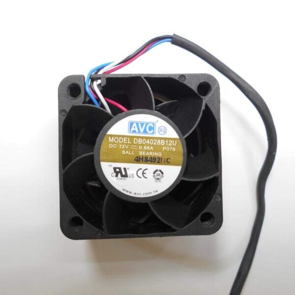 REES52 AVC DB04028B12U 4CM 40mm x 28mm 12V 0.66A Speed: 4800RPM Wind: 102.09CFM 4Wire PWM CPU Cooling Fan