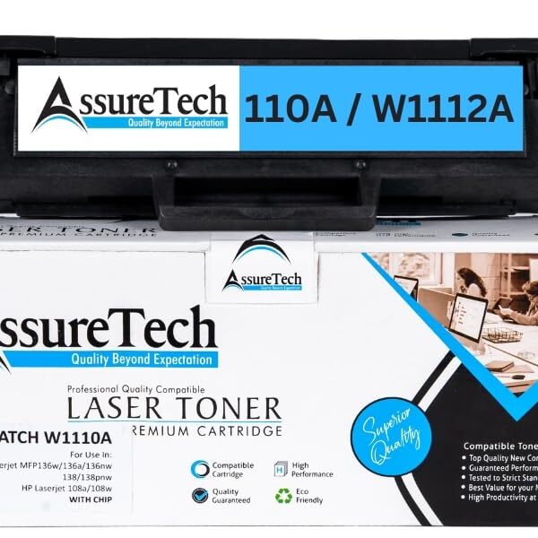 ASSURETECH 110A Toner Cartridge for H P 110A / W1112A for use in Laser Printer 108a / 108w / MFP 136a / 136w / 136nw / 138a / 138pnw / 138fnw