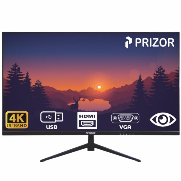 PRIZOR PRIZ-24FHD-FL 24" Full HD LED Monitor | 60Hz Refresh Rate | HDMI & VGA | Anti-Glare | Slim Bezel | VESA Mount