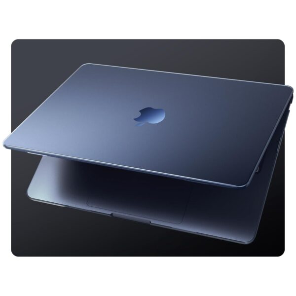 EooCoo Case Compatible for MacBook Air 13.6 inch M4 M3 M2 2025 2024 2022 Release,A3240 A3113 A2681 Translucent Matte Protective Hard Shell Cover,[Ultra-Thin Invisible] [Original Texture]-Midnight Blue