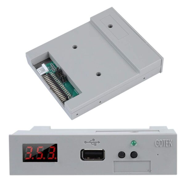 3.5" USB Floopy Emulator Drives FAT32 Built-in Memory for 1.44MB Floppy Disk Drive SFR1M44-U100 SSD Floopy Drive Emulator