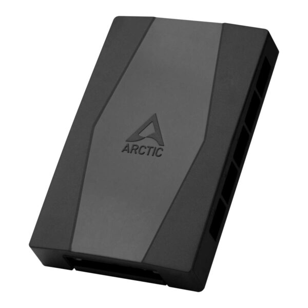 ARCTIC Case Fan Hub - 10-fold PWM Fan Distributor with SATA Power - Black