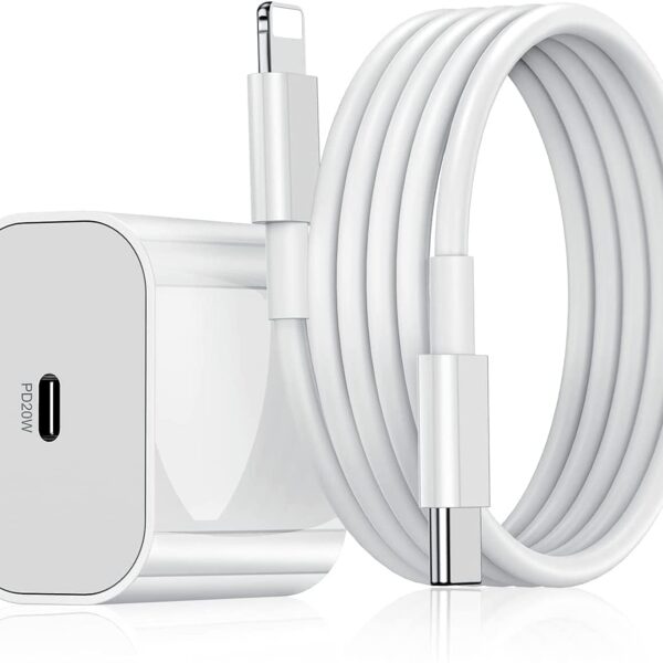 DR VAKU 20W Original (Mfi-Certified) Charger&Cable Compatible With Iphone 14/14Plus/14Pro/14Promax 13/13Pro/13Promax 12/12Pro/12/11/X/Xr Series (White)
