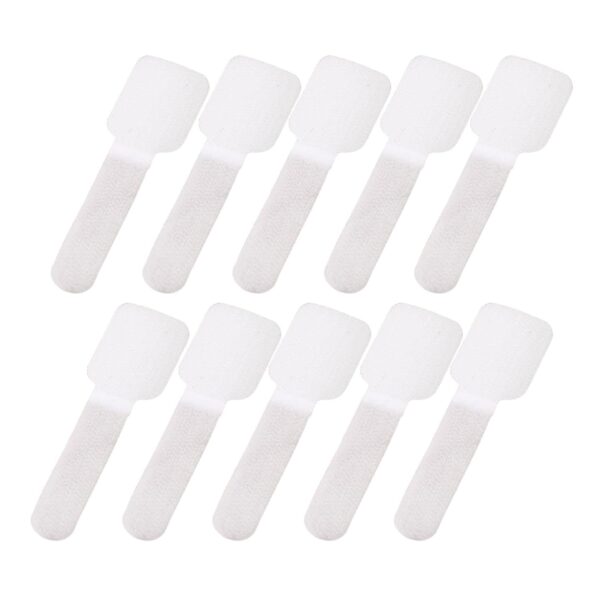 ATORSE® Reusable Kitchen Appliance Cable Winder Cord Wrapper Cable Ties For Computer 10Pcs White