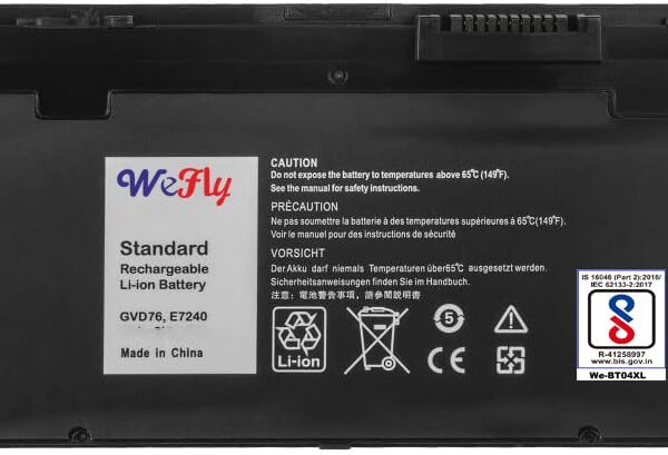 Wefly E7240 E7250 Laptop Battery Compatible for DELL Latitude E7250 Ultrabook VFV59 F3G33 0W57CV 3G33 KKHY1 WG6RP DWJHM YDN87 Laptop Battery
