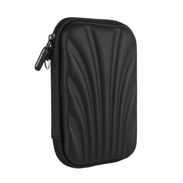 FLORICAN Shockproof EVA Hard Disk Case for All 2.5" Hard Disks/Travel Friendly Case (Black)
