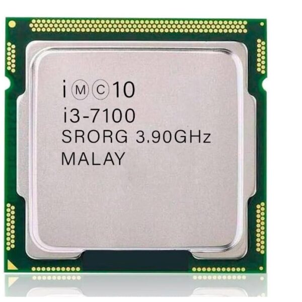 Core i3 7100 7th Generation 3.9 GHz LGA 1151 Socket 2 Cores 4 Threads 3 MB Smart Cache Desktop Processor, Silver (Supports H110 Motherboard)