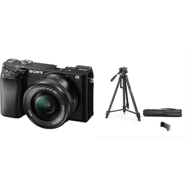 Sony Alpha ILCE 6100L 24.2 MP Mirrorless Digital SLR Camera with 16-50 mm Power Zoom Lens | APS-C Se