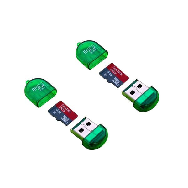 Technica Electronic USB Micro SD Card Readers Pack of 2(Assorted Colours & Shapes)