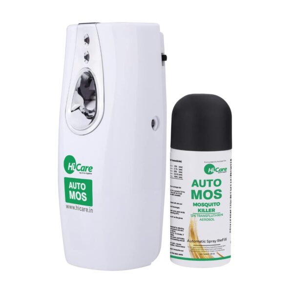 AutoMos Machine + 1 Refill – Starter Pack - 90 Days - India’s 1st & Only, Stress-Free Mosquito Protection for Home & Office