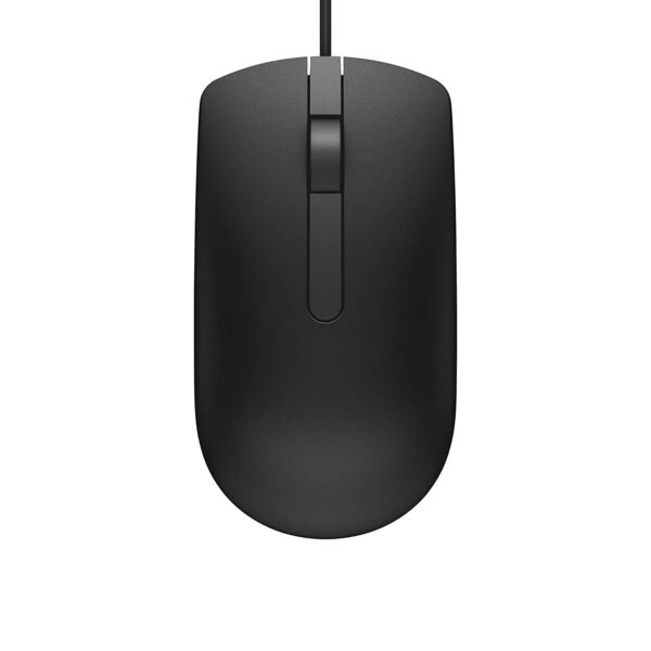 Dell MS116 Wired Optical Mouse, 1000DPI, LED Tracking, Scrolling Wheel, Plug and Play