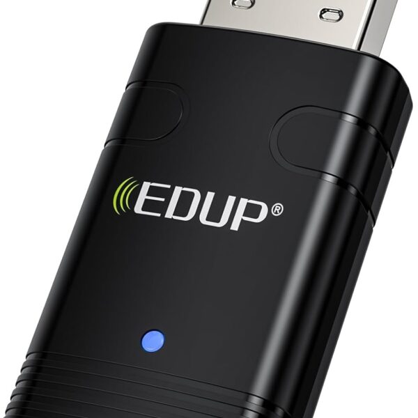 USB WiFi 6 Adapter Bluetooth 5.3 Dongle, Compatible with Windows 11/10, Dual Band 2.4G/5Ghz, IEEE 802.11ax/900Mbps, Wireless Network Adapter for Mac Laptop Desktop PC