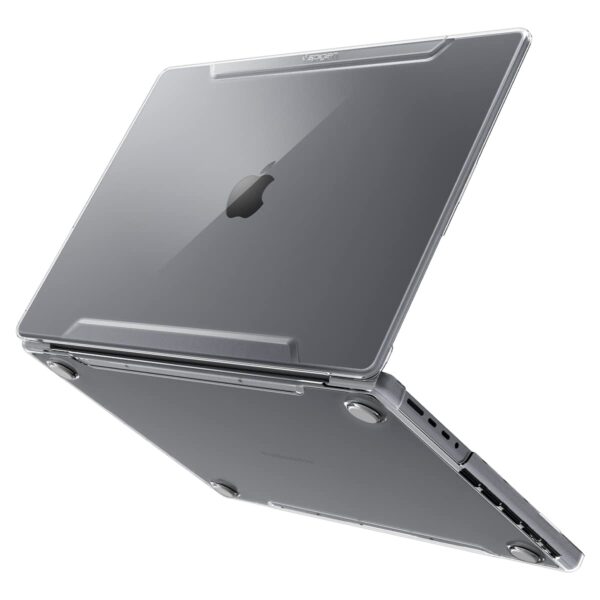 Spigen Thin Fit Designed for New MacBook Pro 14 inch Transparent Hard Shell Case with M4/Pro/Max (2024) and M3/M2/M1/Pro/Max (2023-2021) - Crystal Clear