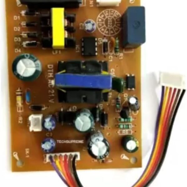 PRP One for All Power Supply Circuit Board for Free to Air D2H DTH Set Top Box Satellite Receiver Replacement SMPS PCB (Brown)