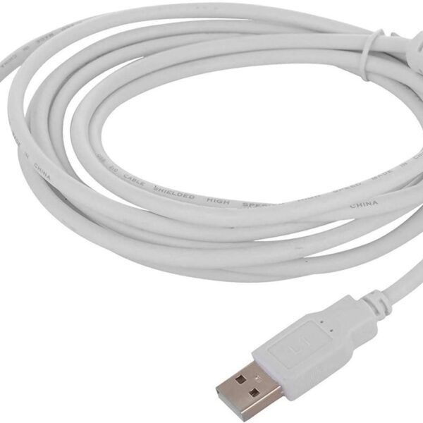Plan4Buy USB2.0 High Speed Printer/Scanner Cable A Male to B Male Compatible with HP, Canon, Brother,Lexmark,Fuji, Samsung, Dell, Xerox, Ricoh and More - (White) 3M