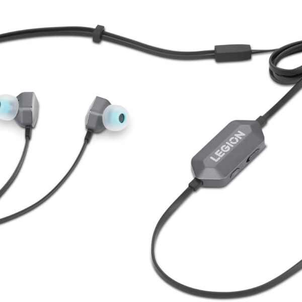 Lenovo Legion RGB Gaming in-Ear Headphones with USB-C E510-7.1 Surround Sound, Hi-Res Audio, in-Line Controller with RGB Lights - Compatible with PC, Tablet, Phone
