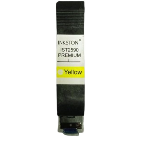 INKSTON 2590 Yellow Solvent Ink Cartridge| Compatible with W3T10B Inkjet Printer| Quick Drying of Printer Suitable for Handheld Batch Coder Inkjet Printer (2590 Yellow Solvent Ink CARTRDGE)