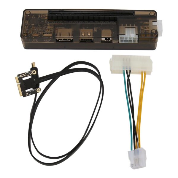Yunseity Mini PCIE External Graphics Card Dock for Laptop, High Performance, 6pin Connector, Suitable for Engineering Measurement, Data Acquisition, Server Debugging (Mini PCI-E)
