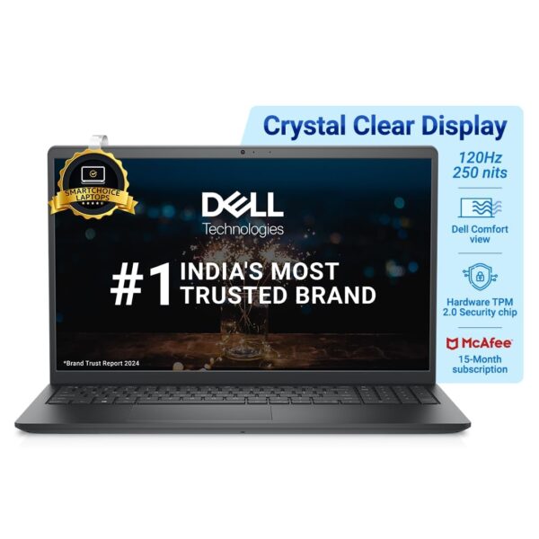Dell 15 Thin & Light Laptop, Intel Core i5-1235U Processor/16GB DDR4 + 512GB SSD/Intel UHD Graphics/15.6" (39.62cm) FHD Display/Win 11 + MSO'21/15 Month McAfee/Carbon Black/Spill Resistant KB/1.69kg
