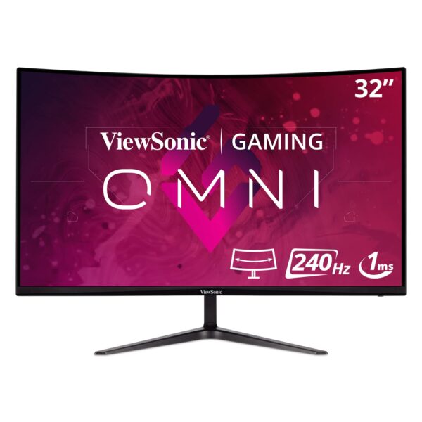 Viewsonic (USA Brand)-VX3219-PC-MHD 81.28 Cm (32'') Full HD 240Hz, 1ms, 1500R Curved Gaming Monitor with AMD FreeSync Premium, 2W Dual Speakers, HDR10, Eye Care, Flicker Free, 103% sRGB, HDMI & 1x DP