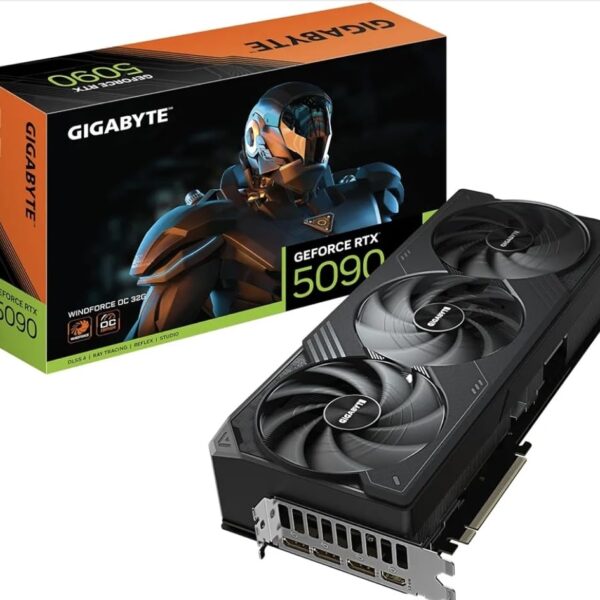 GIGABYTE GeForce RTX 5090 Gaming Graphics Card, Windforce OC 32G, Triple Fan Design