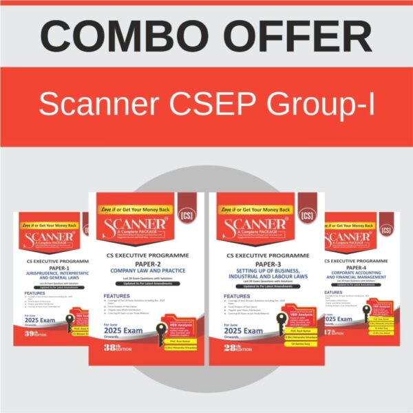 CS Executive Group 1 Combo | Scanner | Applicable for June 2025 Exam