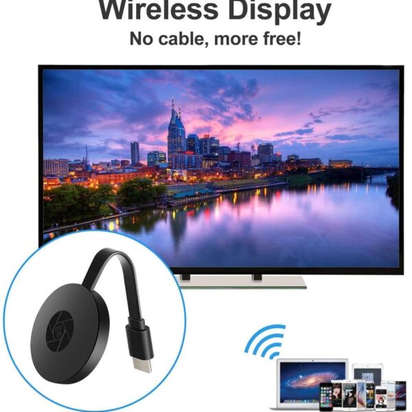 HDMI 4k Cromecast WiFi Wireless Display Dongle | DLNA Wireless HDMI Screen Mirroring WiFi Adaptor, TV/LED/LCD/Projector Receiver Device Easy Sharing Wireless Streaming Compatible with iPhone/Android