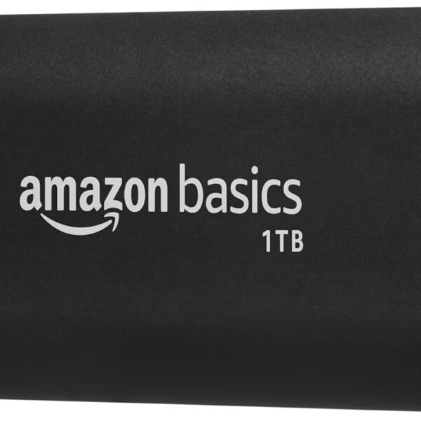 amazon basics 1 TB Portable SSD | Type C Compatible NVMe Drive | Upto 950 MB/s | PC, Mac and Smartphone Compatible