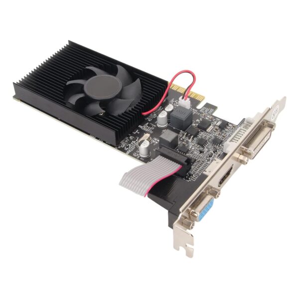 GOWENIC GT 210 Graphics Card, 1GB DDR3 64 Bit PCI Express 2.0 x 16 Video Graphics Card with HDMI DVI VGA Port, Support DirectX10.1, Computer Graphics Card with Cooling Fan