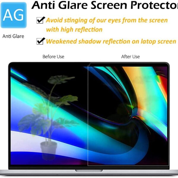 CASOSHIELD Screen Guard Film Designed For Apple Macbook Air 13 In (2018-2021 / M1) A1932 A2179 A2337, Anti Glare And Anti Fingerprint (Matte Transparent)