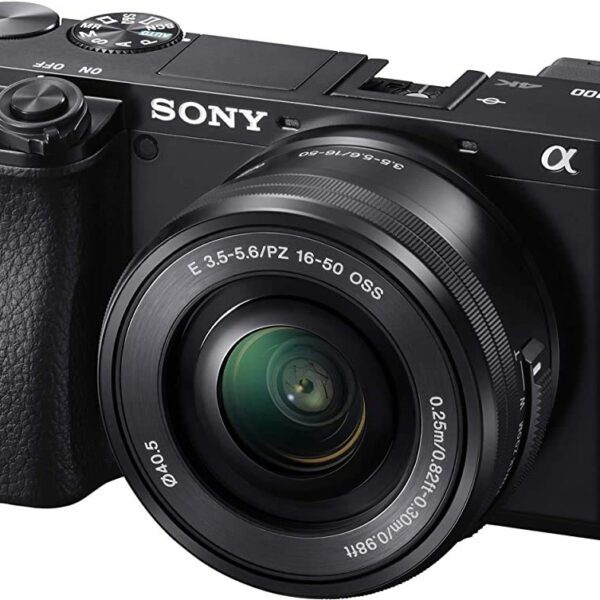(Refurbished) Sony Alpha ILCE 6100L 24.2 MP Mirrorless Camera with 16-50 mm Power Zoom Lens (APS-C Sensor, Fast Auto Focus, Real-time Eye AF, Real-time Tracking, 4K Vlogging Camera & Tiltable Screen)
