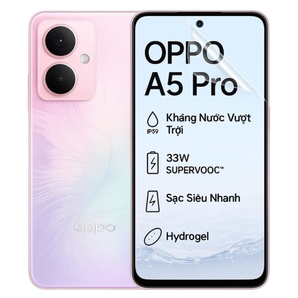 WRAPART Hydrogel Screen Protector for OPPO A 5 PRO – Edge-to-Edge Full Coverage, Ultra Clear, Self-Healing, Case Friendly – Pack of 1