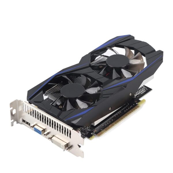 ELBME® Graphics Card for NVIDIA, GTX1050TI 128bit 4GB DDR5 700MHz 3D API DirectX 12 PCI Express 2 VGA DVI HDMI Automatic Recognition Desktop Graphics Card(22 * 12 * 4cm)