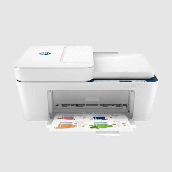 HP Deskjet 4123 Colour Printer, Automatic Document Feeder, Copy, Scan, USB, Simple Setup Smart App, Ideal for Home.,White